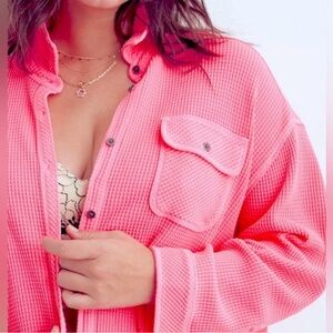 Aerie waffleknit Lumberjane shirt